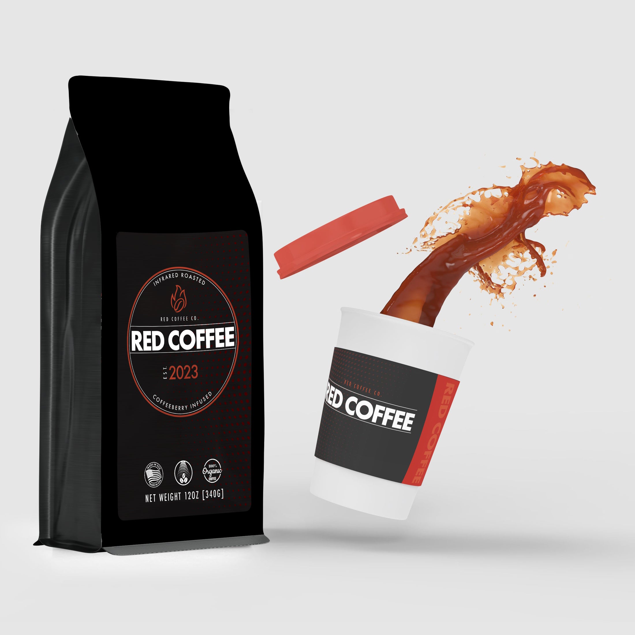 Red Coffee 12oz Bag