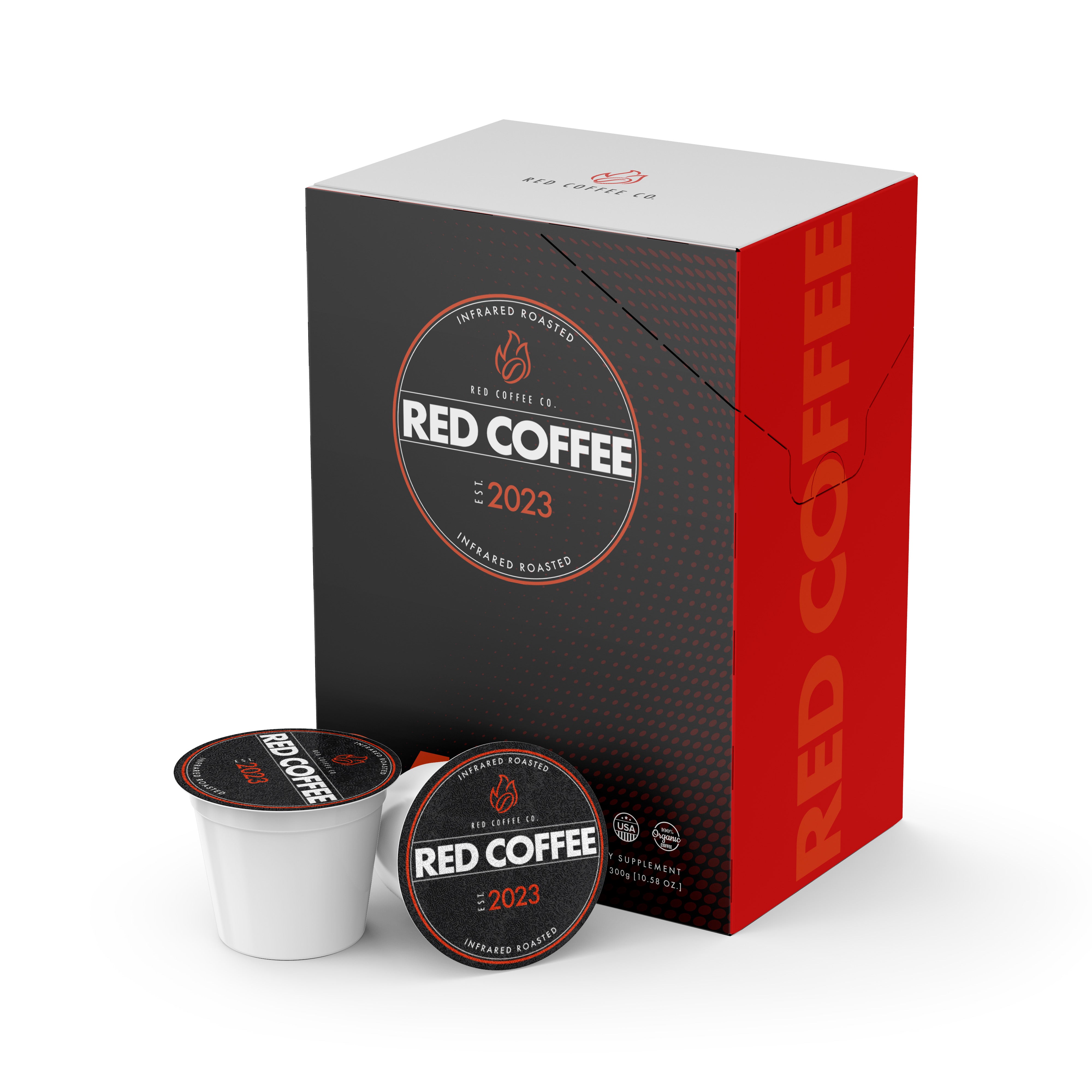 RED COFFEE PODS 24 Count